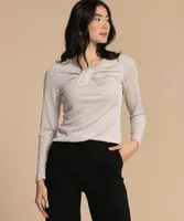 Long Sleeve Cutout Top