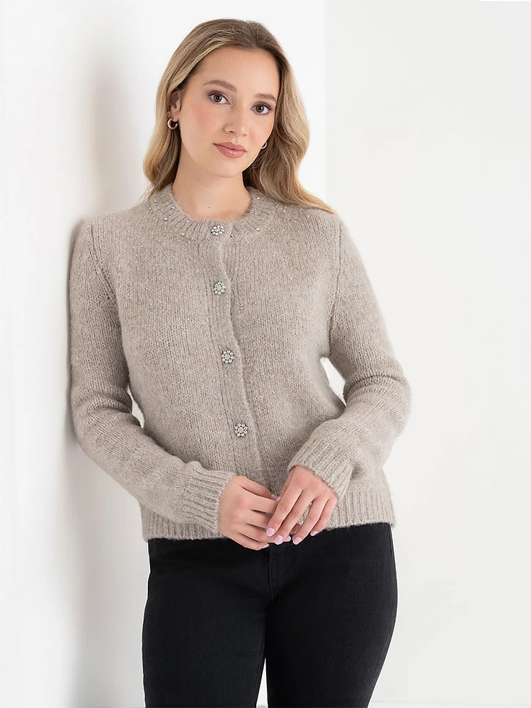 Jewel Detail Cardigan
