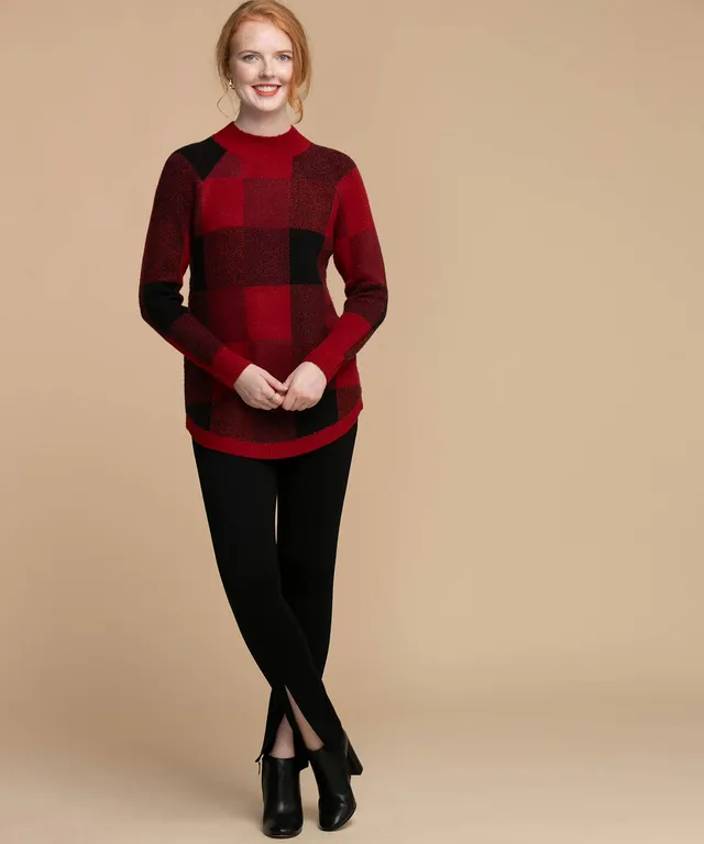 Women's Buffalo Check Sweater Tights