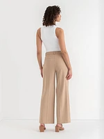 Weslee Wide Leg Pant Ponte Twill