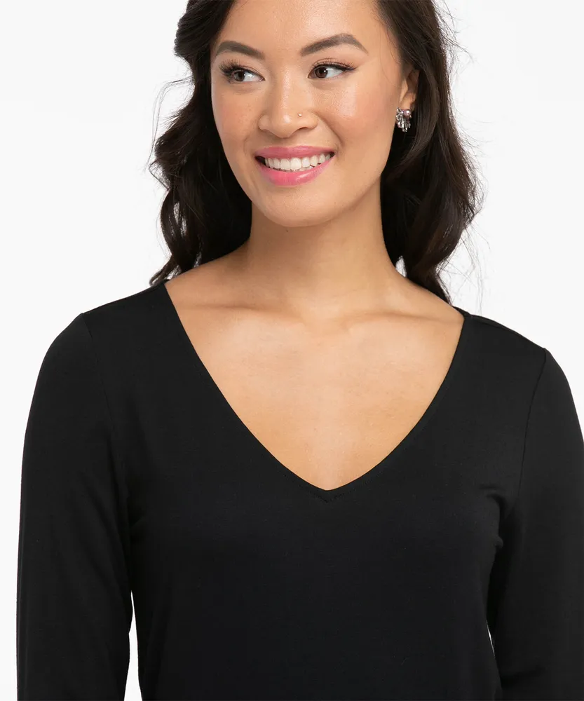 Long Sleeve V-Neck Tee