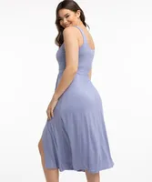 Front Slit Tank Dress