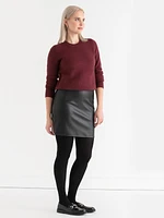 Mini Skirt Faux Leather