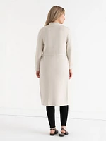 Long Cardigan with Tie Belt