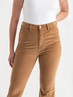 Corduroy Flare Leg Pant