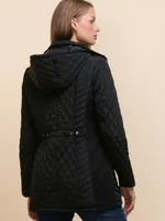 Quilted Jacket with Detachable Hood