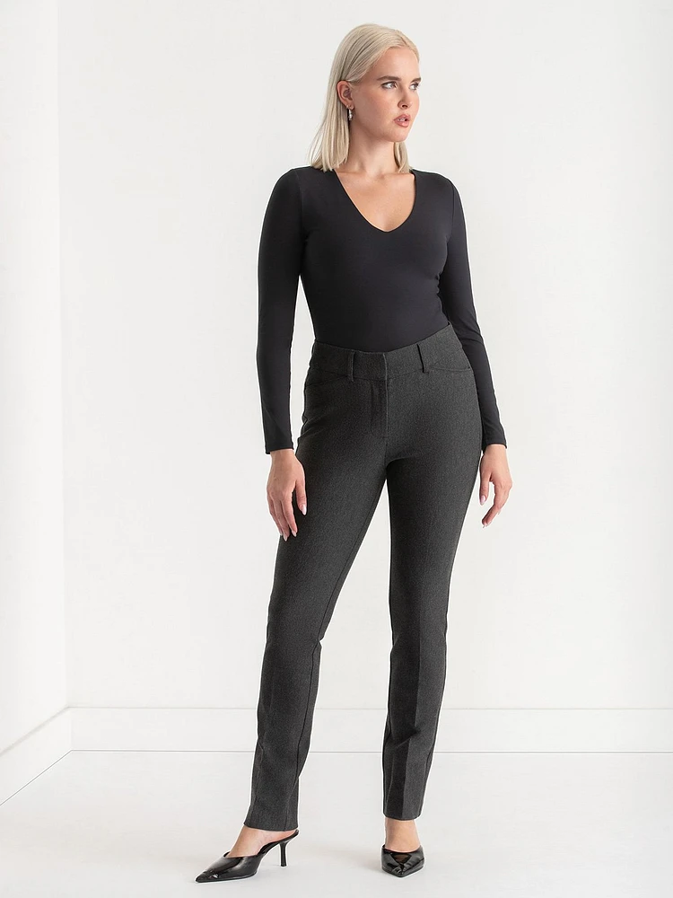 Spencer Straight Leg Pant Luxe Ponte