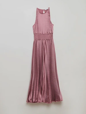 Satin Halter Dress