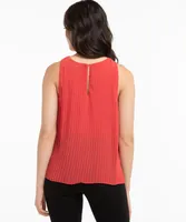 Pleated Sleeveless Blouse