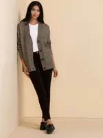 Button-Front Longer-Length Cardigan