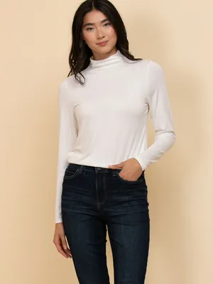 Modal Long Sleeve Turtle Neck