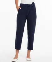 Scuba Crepe Straight Crop Pant