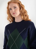 Mossy Argyle Sweater