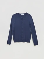 Crew Neck Cardigan