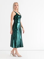 Sequin Midi Dress