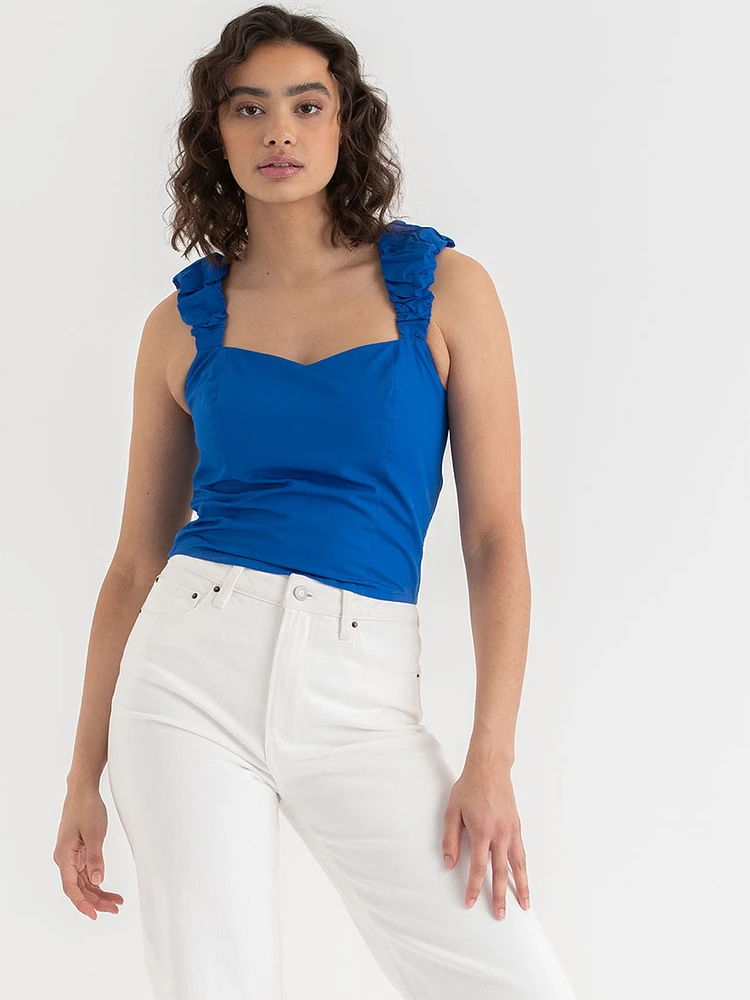 Poplin Tank Blouse