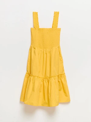 Smocked Tiered Mini Dress