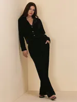 Black Velvet Pant