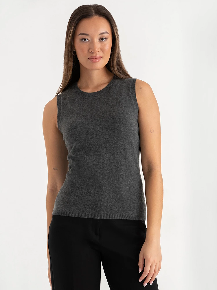 Sleeveless Sweater Tank