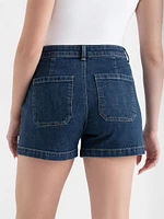 Patch Pocket Jean Shorts