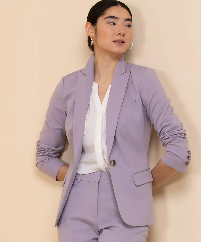 Cotton Sateen Suiting Blazer