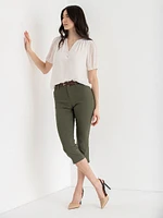 Harlow Skinny Capri Pant Microtwill
