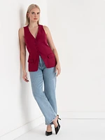 Long Line Vest Iconic Crepe