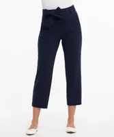 Scuba Crepe Straight Crop Pant