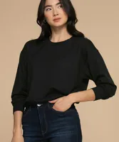 Sweatshirt with Gathered Band