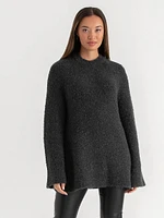 Boucle Bell Sleeve Sweater