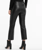 Faux Leather Kick Flare Pant