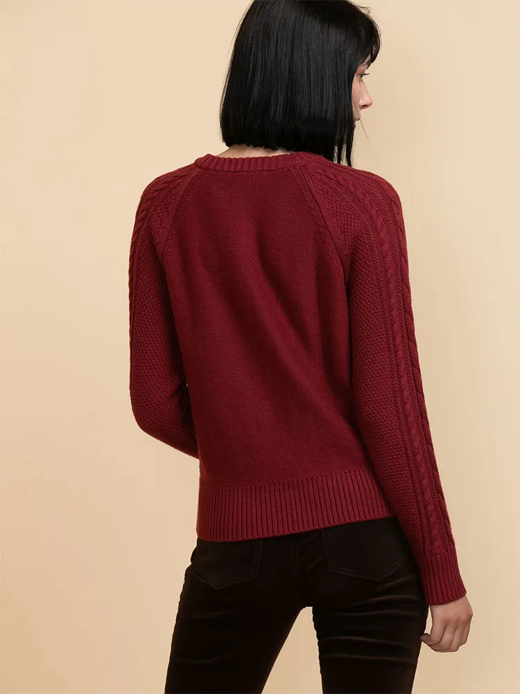 Cable Knit Pullover Sweater