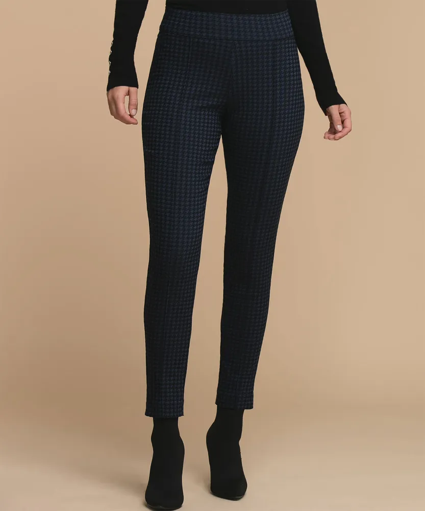 Houndstooth Microtwill Slim Pant