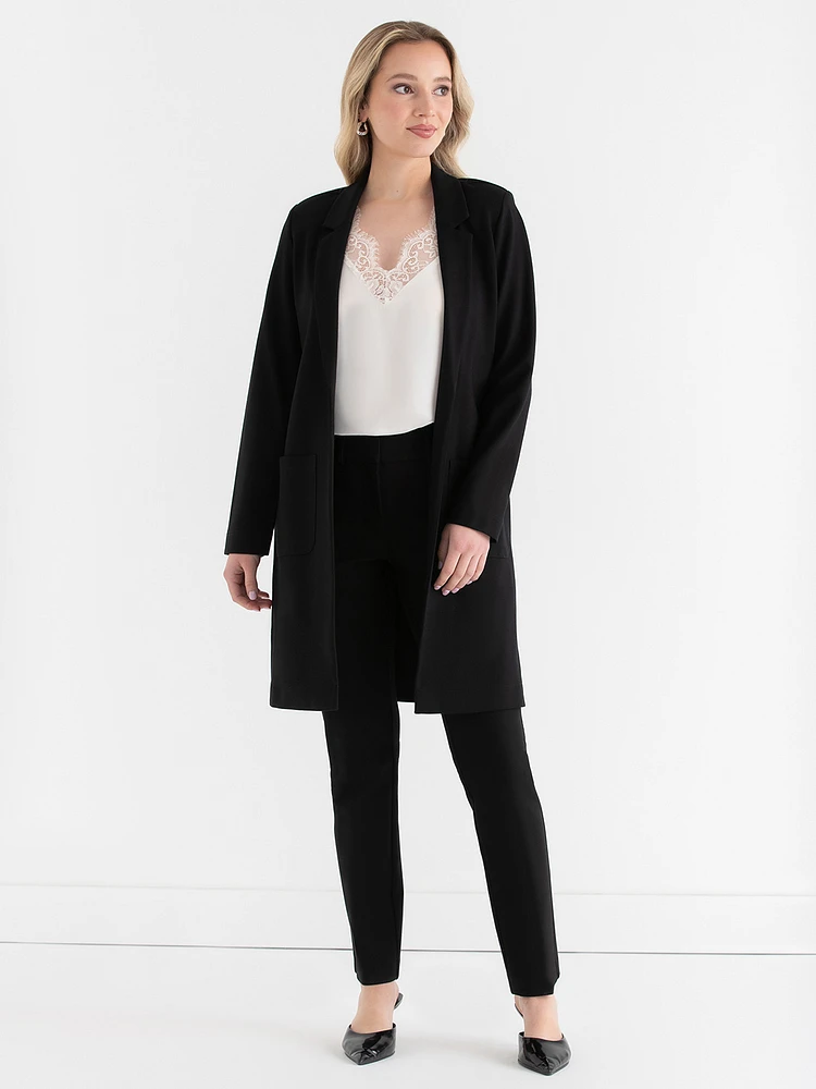 Long Line Jacket Luxe Ponte