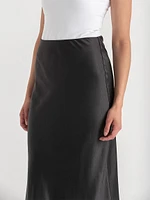 Satin Midi Skirt