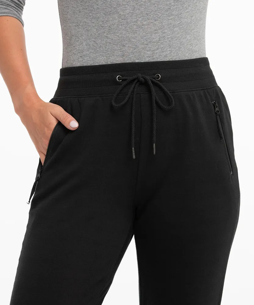 French Terry Zipper-Pocket Jogger