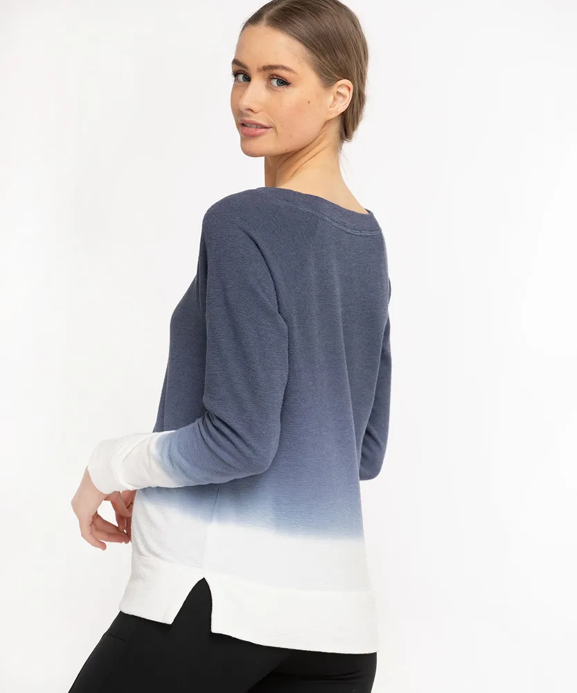 Dip Dye Long Sleeve Sweatshirt