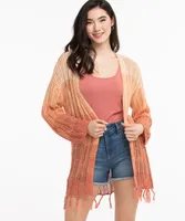 Ombre Fringe Cardigan