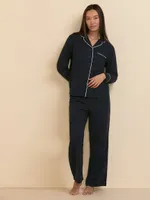 Flannel Pajama Top & Pant Set