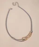 Short Metal Statement Necklace