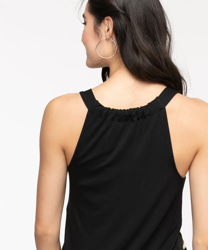 Sleeveless Challis Tank Top