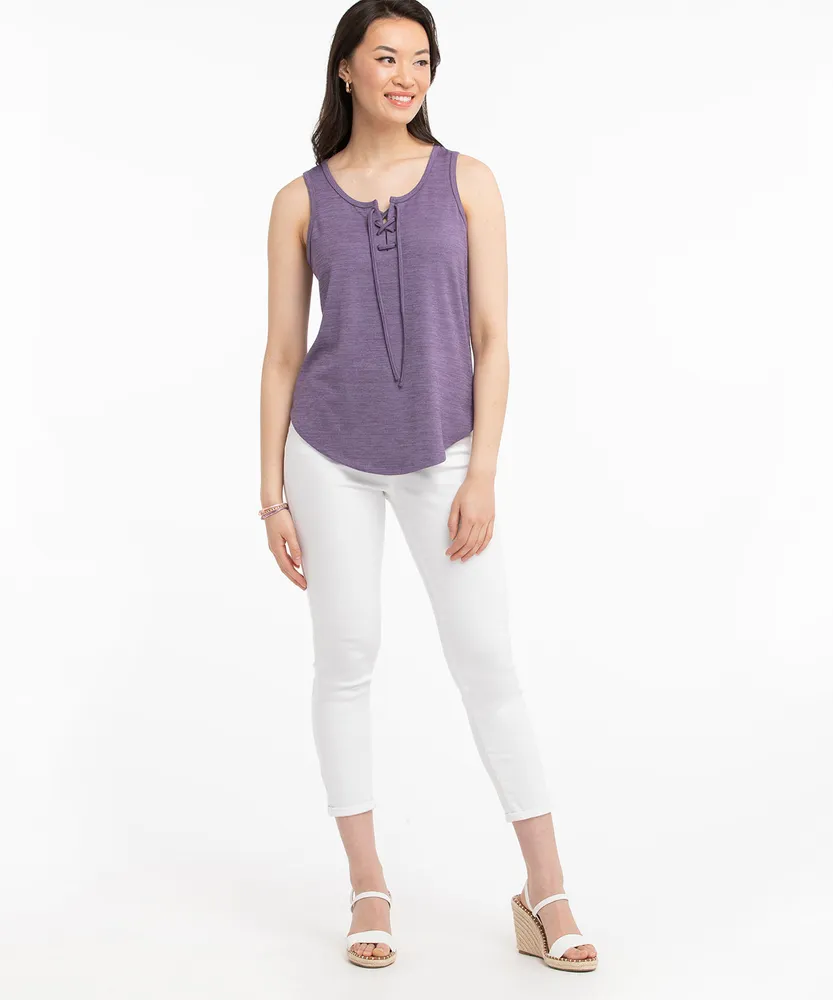 Eco-Friendly Lace-Up Tank Top