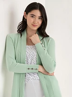 Side Tab Button Cardigan