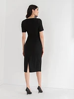 Luna Boatneck Dress Luxe Ponte