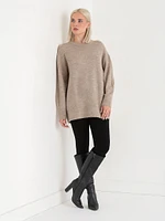 Relaxed Mossy Tunic Sweater