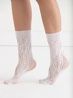 Lacy High Crew Socks