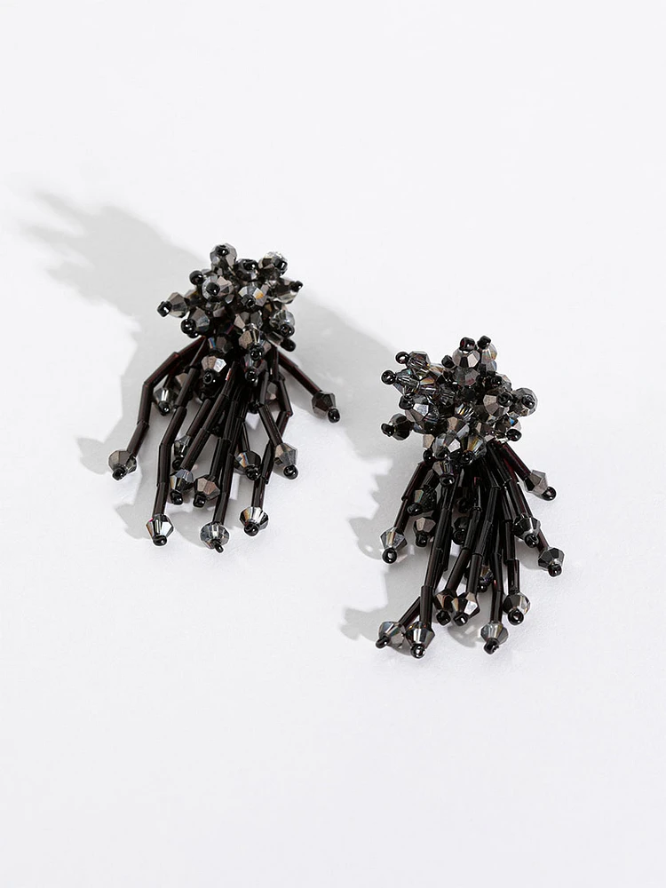 Beaded Burst Earrings