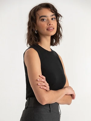 Sleeveless Sweater Tank Top