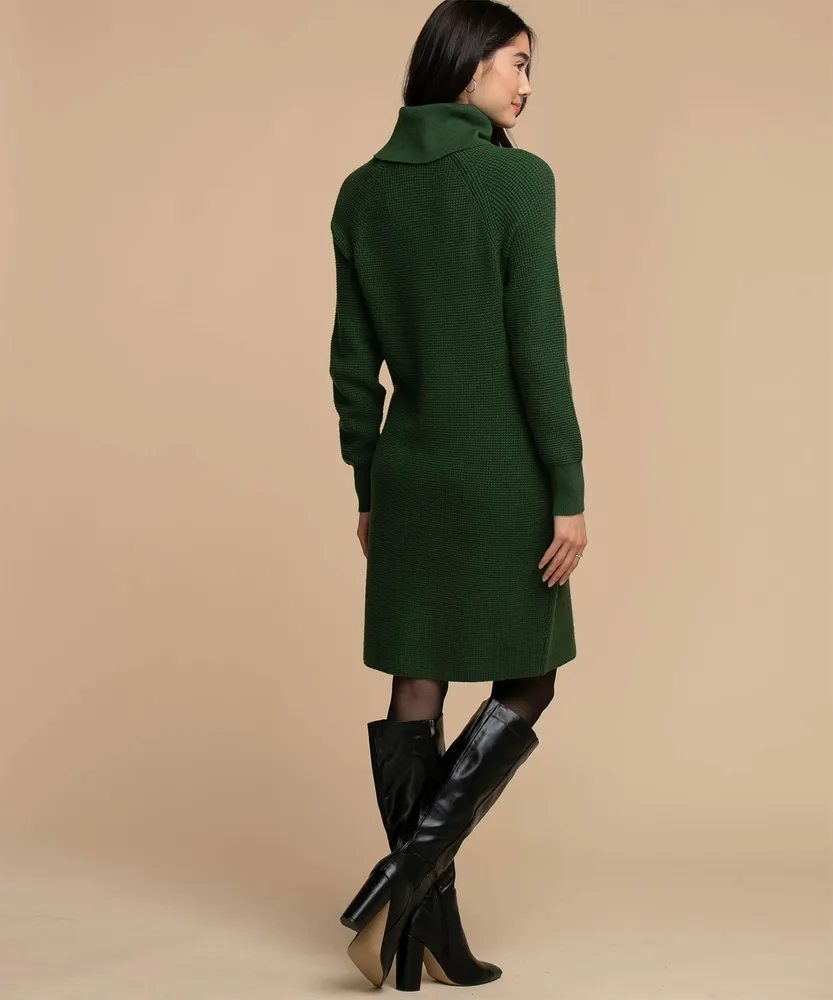 Cowl Neck Sweater Dress