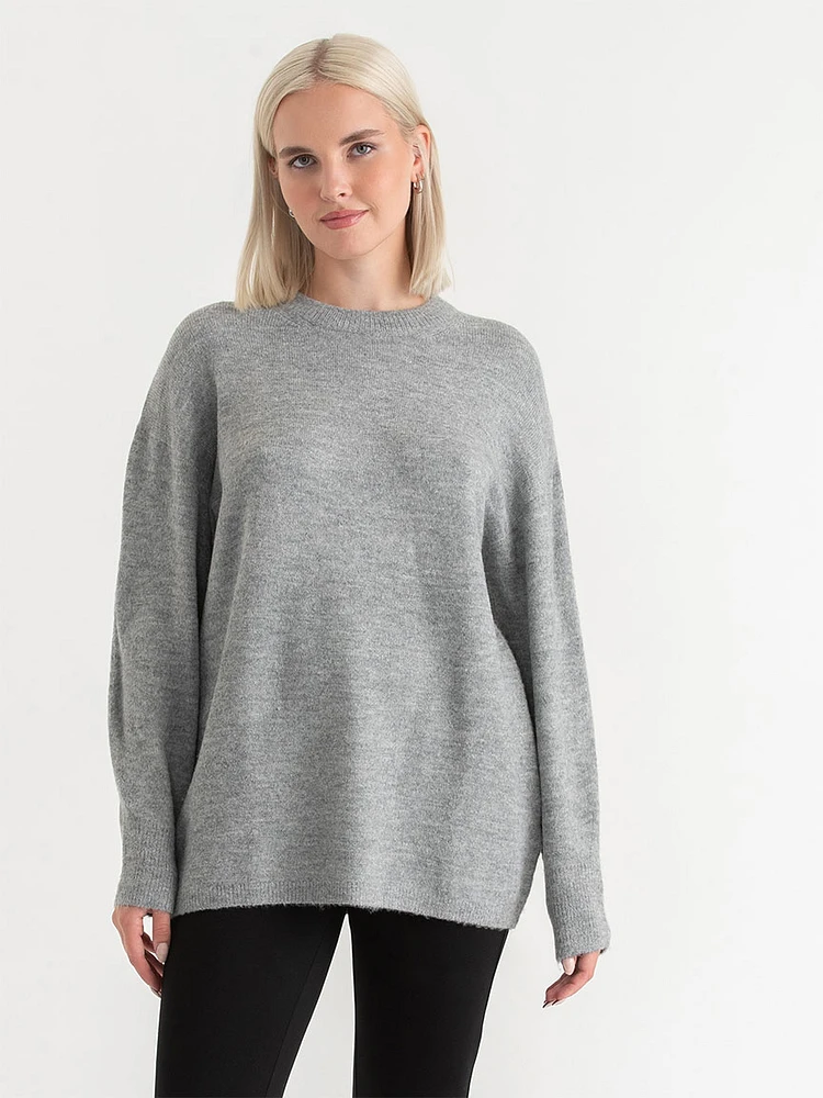 Relaxed Mossy Tunic Sweater